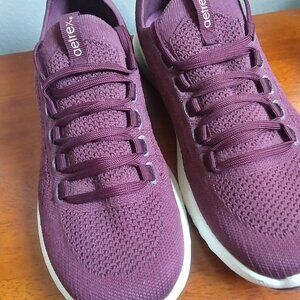 aetrex Shoes Carly Arch Support Sneakers - Burgandy/White sz US 8.5 AS107W